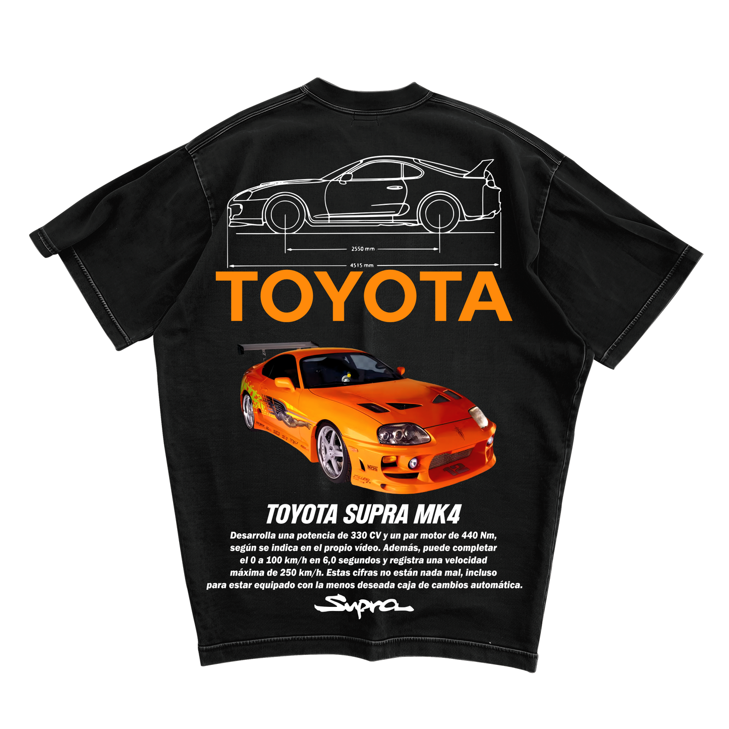 Toyota Supra MK4 – Premium Oversized T-Shirt