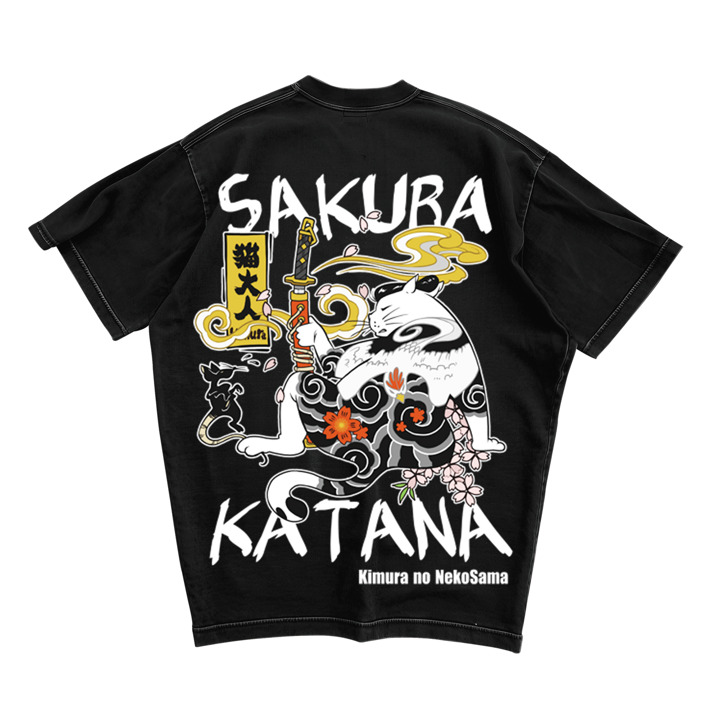 Sakura Katana – Japanese Streetwear Oversized T-Shirt